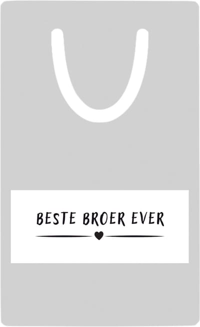 Hacebo® - Beste broer ever metalen boekenlegger - Broer - brother - leuk cadeau voor je broer Bladwijzer boekenleggers - 7.6 cm x 5cm