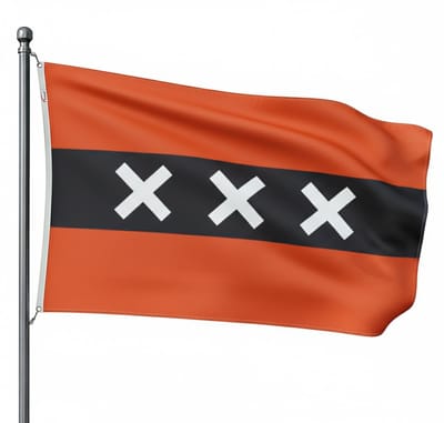 Trasal - vlag Amsterdam - amsterdamse vlag 150x90cm