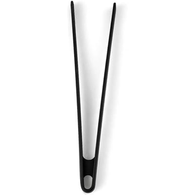 Food Grade Siliconen Grilltang Antiaanbaklaag Hittebestendig Voedsel Brood Clip BBQ Salade Steak Pasta Clip Keukenaccessoires zwart