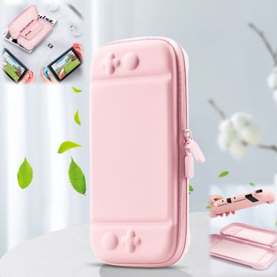 beschermhoes - Nintendo Switch-consolehoes - draagtas - Switch 2-opbergoplossing - cadeau voor vrouwen - roze