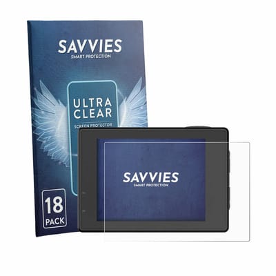 Savvies - Screenprotector voor SIJCAM SJ4000 Air - Folie Beschermfolie transparant 18 Stuks