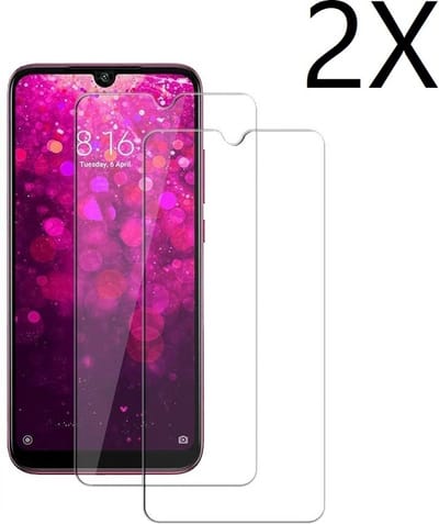 Ntech 2 Pack Screenprotector geschikt voor Xiaomi Redmi Y3 Screenprotector / Anti-Scratch Tempered Glass (0.3mm)