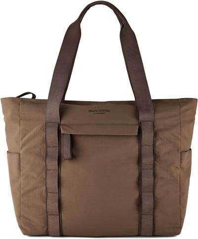 Marc O'Polo shopper schoudertas Lica Shopper Dark Nickle bruine