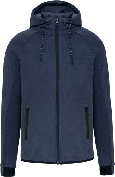 PROACT® Herenjas met capuchon performance PA358 - French Navy Heather - XXL