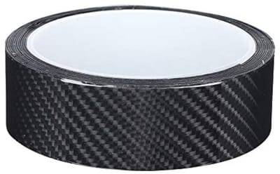 Allecto - Koolstofvezelstrips - Antikras - Flexibel en duurzaam - Zwart - Beschermende film - Voertuig bescherming - 3CM x 3M