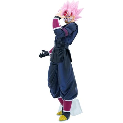 26CM Figurine Anime Dragon Ball Zamasu Masque Rose Uniforme Arts Martiaux Gris Déguisement Modèle Debout Jouet Cadeau Figurine d'Action PVC No box black