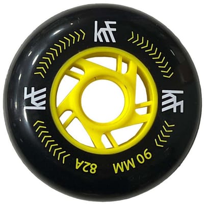 Krf Schaatswielen 2 Eenheden Goud 90 mm / 84A