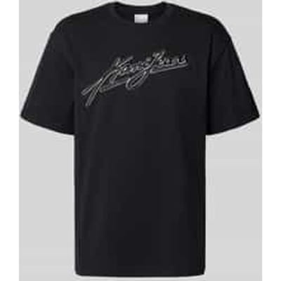 oversized fit T-shirt met gestikt logo