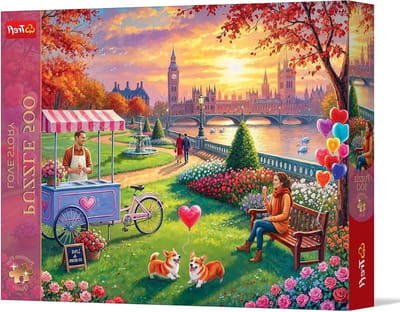 Legpuzzel Romantisch Londen - Puzzel 500 stukjes - Ontspanning thuis - Perfect passende stukjes - 480 x 340 mm - Multicolor