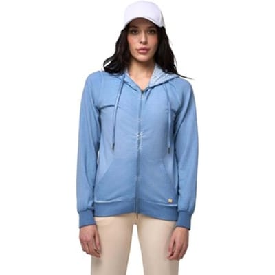 Capuchon sweaters Leone 1947 Woman Hoody Full Zip Lace