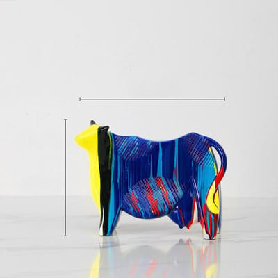 Abstracte Koe Ornamenten Dier Creatief Scandinavisch Woonkamer TV-meubel Entree Bureau Huis Zachte Decoratie Ambachten