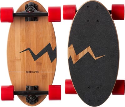 Compact Mini Longboard Cruiser Skateboard Compleet - 19 inch Bamboe Funboard voor Volwassenen en Beginners