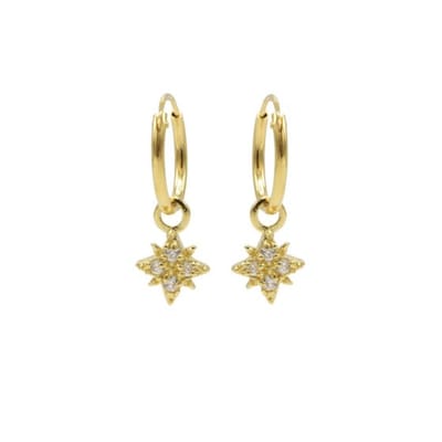 Karma Symbols oorbel Morningstar M2791 Goud