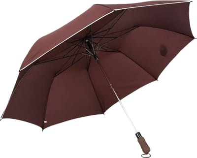 Bovista Windproof Paraplu - Opvouwbaar - Moderne Stormparaplu - Stormproef - Automatisch Uitklapbaar - Umbrella - Koffie
