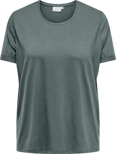 ONLY CARMAKOMA - CARMOSTER S/S FOLD UP TOP JRS NOOS - Dames - T-shirts