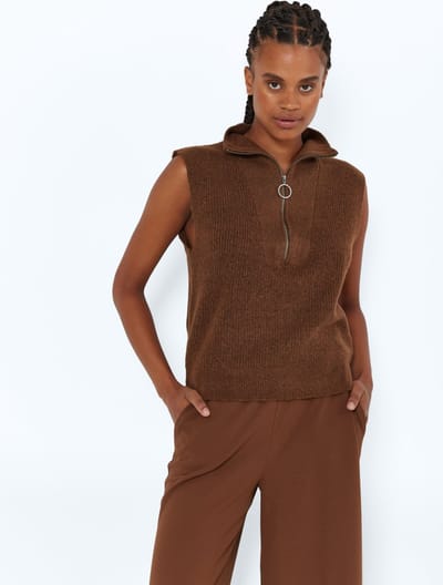 NOISY MAY NMNEWALICE S/L KNIT VEST NOOS Dames Gilet - Maat XS