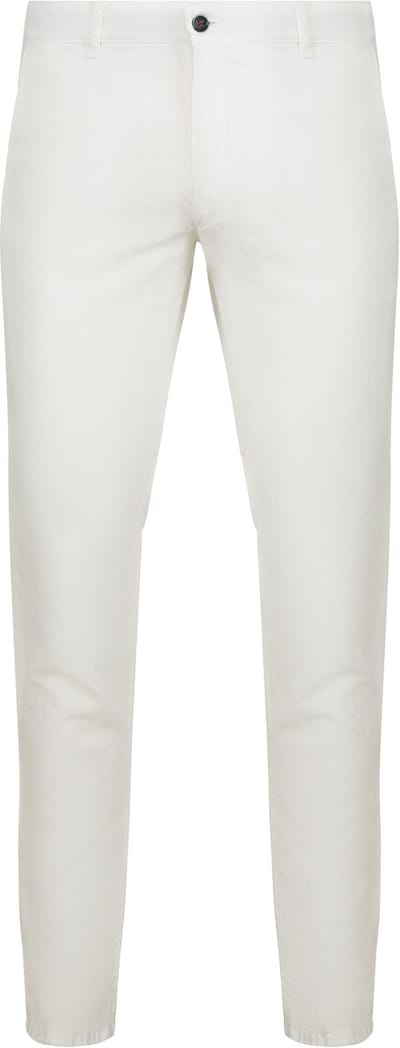 Suitable Chino broek Pico Linnen Ecru - Maat 50 - Heren - Mannen broeken