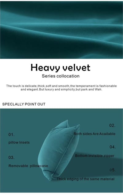 Jaquet Luxe Sierkussens Set van 3 – 50x50 cm – Heavy Velvet – Inclusief Binnenkussens – Effen Petrol & Saliegroen – Scandinavisch & Hotel Chique