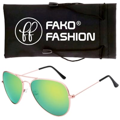 Fako Fashion - Kinder Pilotenbril - Piloten Zonnebril - Jongens Zonnebril - Meisjes Zonnebril - Rosé Goud - Groen