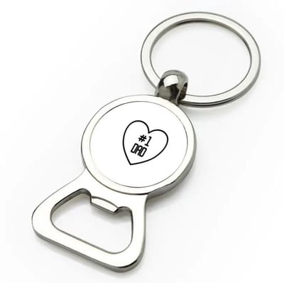 Akyol - #1 dad flesopener - Papa - vader op nummer 1 - vader cadeautjes - vaderdag - verjaardag - geschenk - kado - vader artikelen - 9 bij 3 cm