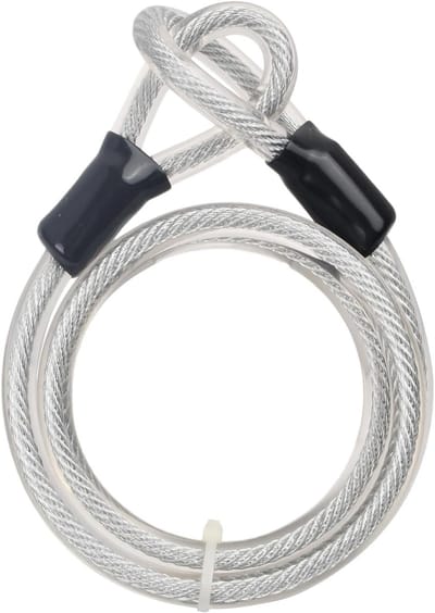 Veilige Fietsslot Kabel van 12MMX1.2M - Versterkte Stalen Kabel met Oogjes voor Fietsen, Anti-Diefstal Beveiliging en Duurzaamheid