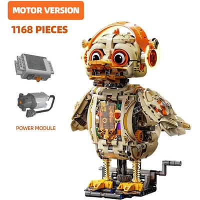 Bouwstenen 1168 Stukken Bakstenen Creatief Mechanisch Eendenmodel Met Led Licht Constructie Stenen Speelgoed Cadeaus Voor Kinderen Kinderen no box