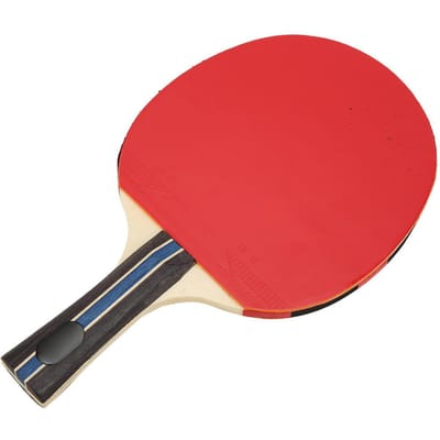 REGAIL Tafeltennis Batjes Racket voor Volwassenen Tiener Enkel Training Oefenen met Opbergtas 8018 blauwe tas red