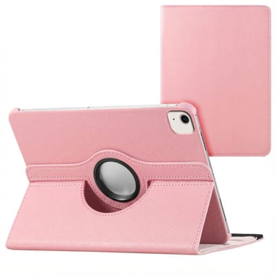 imoshion Tablet Hoes - Geschikt voor Apple iPad Air 13 inch (2026) M4 / Air 13 inch (2025) M3 / Air 13 inch (2024) M2 - 360° Draaibare Bookcase - Roze