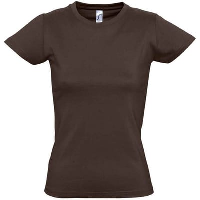 SOLS Dames/Dames Imperial T-shirt (Chocolade)