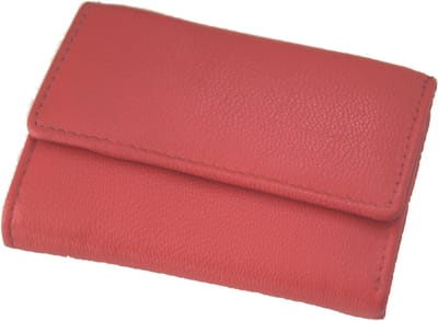 Leren dubbelzijdig portemonneetje / kleine Tri-fold portemonnee / kinderbeursje in rood, paars, roze, groen, navy, blauw, zwart leer / 137