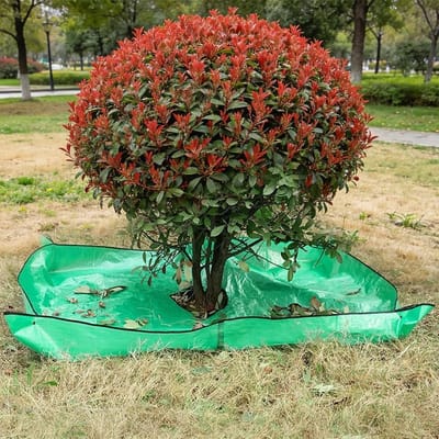 Plantenmat voor het snoeien van bomen en struiken, waterdicht, 200 x 200 cm, ideaal voor tuinlandschap en vormsnijden, met handige hoeken en gespen