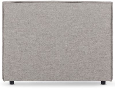 Hoofdbord ANISA 90 cm, gestoffeerd met stoffen bekleding - grijs
