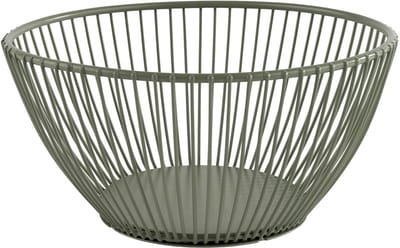 APS brood- en fruitmand SVART, rond, 200 mm, groen