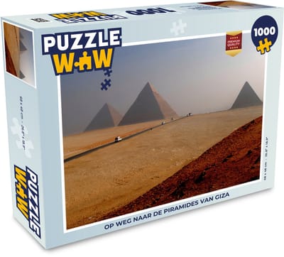 Puzzel Op weg naar de piramides van Giza - Legpuzzel - Puzzel 1000 stukjes volwassenen
