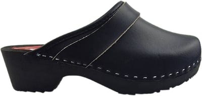 Dina Zweedse klompen - Tuinklompen - Thuisklompen - Unisex klompen - Pure Zwart - maat 46