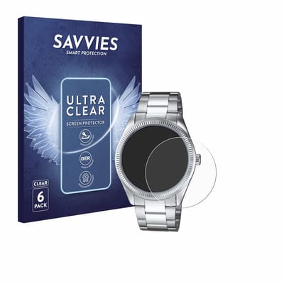 Savvies - Screenprotector voor Casio MTP-1302PD - Folie Beschermfolie transparant 6 Stuks