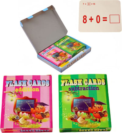 Decopatent - Flashcards SET - Ik leer Rekenen PLUSSOMMEN (+) & MINSOMMEN (-) - 70x Schrijfkaarten uitwisbaar Min & Plus Sommen Leren - Met Stift - Groep 3/4/5 - Educatief Speelgoed 4/5/6/7/8 jaar - Oefenen en leren rekenen - Montessori Speelgoed