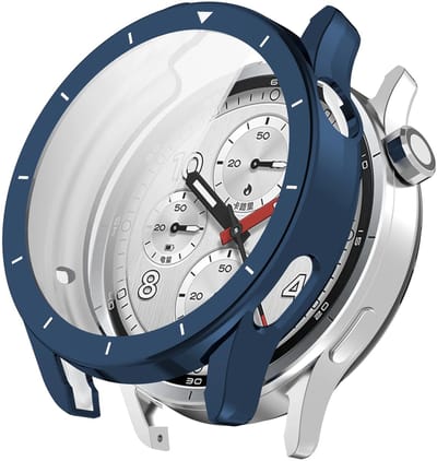 Strap-it TPU hoesje – geschikt voor Xiaomi Watch S5 – Schokbestendig - Lichtgewicht - Optimale bescherming – Blauw