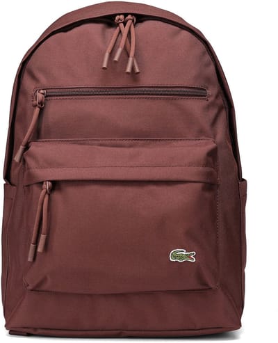 LACOSTE vrijetijdsrugzak rugzak met laptopvak Neocroc Backpack Puce donkerbruin