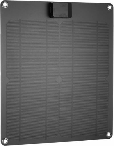 Zonnepaneel Lader - Draagbare Stroom - Batterij Onderhoud - Geïntegreerde Chip - 15W - Zwart