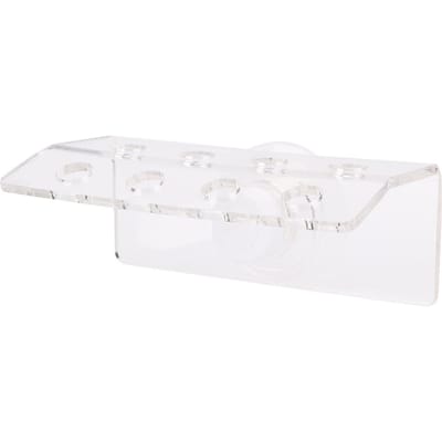 Acryl Transparant Aquarium Voorlading Gebogen Koraal SPS Knop Haken Beugel Montage Vis Tanks 8 Hole white