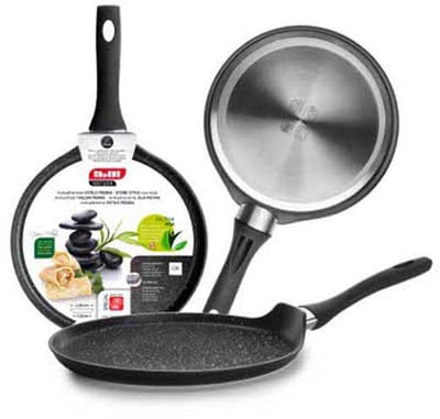 Crêpepan - IBILI - Natura - 28 cm - Aluminium - Anti-aanbaklaag steenstijl