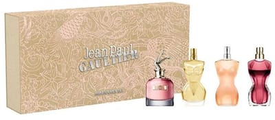 Jean Paul Gaultier Miniatures Giftset - Scandal EDP 6 ml + Divine EDP 6 ml + Classique EDT 6 ml + La Belle EDP 6 ml - cadeauset voor dames