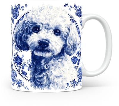 Mok Bichon Frise Beker voor koffie of tas voor thee, cadeau voor dierenliefhebbers, moeder, vader, collega, vriend, vriendin, kantoor, opa, oma, hond, kerst, sinterklaas, verjaardag