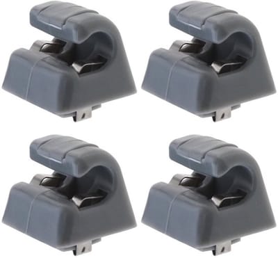 Vt products - Auto Zonneklep Clips - 4 Stuks - Grijs - Zonneklep