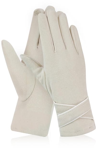 Dailygoods- Winterhandschoenen Dames - Touchscreen/Handschoenen - Bontweefsel - Waterdicht - Verlengd Armband - 24 x 9 cm
