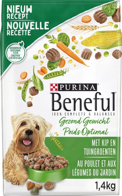 2x Beneful Gezond Gewicht Kip&Groente - Hondenvoer - 1.4 kg