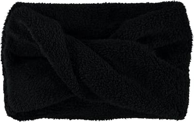 Sarlini - Hoofdband - Dames - Teddy - Polyester - zwart