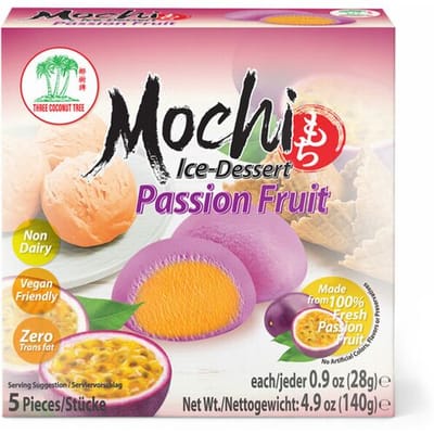 TCT diepgevroren mochi met roomijs van passievrucht 140 g