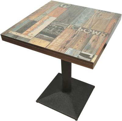 Eettafel Bureau - Bartafel Keukentafel - Eten Werken Ontbijten - Waterbestendig Krasvast - 60x60x75 cm - Floreale Motief